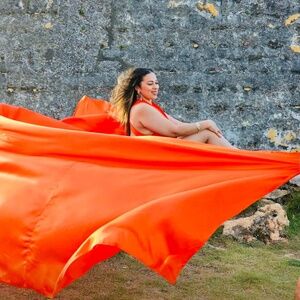 Orange Flying Dress